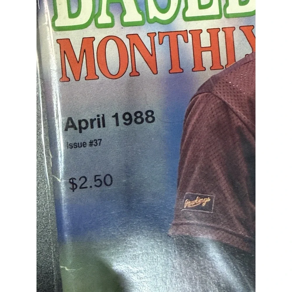 Beckett Baseball Card Monthly April 1988 Issue 37 Baseball Cards Magazine